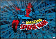 CurePink Podložka na psací stůl Marvel: Spiderman (49,5 cm x 34,5 cm)