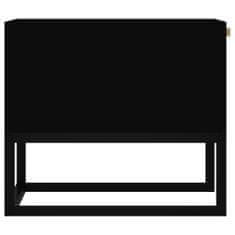 shumee Konferenční stolek černý 80x40x35 cm kompozitní dřevo a železo
