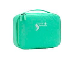INNA Kosmetický kufřík Toaletní taška Make Up Bag Kosmetický kufřík Toaletní taška Cestovní taška Beautycase s držadlem na přenášení Organizér na štětce v tyrkysové barvě KOSFLORIDA-5