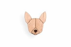 BeWooden Dřevěná brož ve tvaru psa Chihuahua Brooch