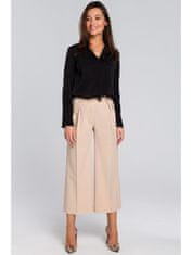 Style Stylove Dámské elegantní kalhoty Blanchessant S139 béžová L