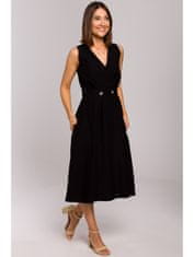 Style Stylove Dámské midi šaty Moloyde S224 černá XL