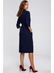 Style Stylove Dámské midi šaty Gynefach S230 tmavě modrá XL