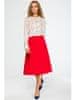 Stylove Dámská midi sukně Fenibeth S133 červená XL