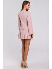 makover Dámské mini šaty Sebiloena K021 tmavě růžová L