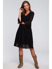 Style Stylove Dámské midi šaty Larad S236 černá L