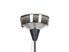 Beliani Kovová stolní lampa 175 cm černá/stříbrná TALPARO