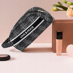 INNA Dámská prací taška Kosmetická taška Toaletní taška Make-up Case v černé a bílé barvě KOSLILLE-1