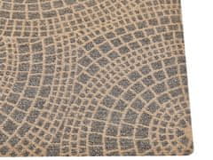 Beliani Jutový koberec 200 x 300 cm béžový/šedý ARIBA