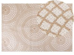 Beliani Jutový koberec 200 x 300 cm béžový/bílý ARIBA