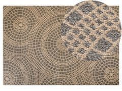 Beliani Jutový koberec 200 x 300 cm béžový/šedý ARIBA