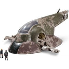 Star Wars Micro Galaxy Squadron s 20 cm figurkou vozidla - vesmírná loď Boba Fetta