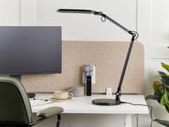 Beliani Kovová stolní LED lampa černá GRUS
