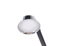 Beliani Kovová stolní LED lampa s USB portem stříbrná CHAMAELEON