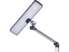 Beliani Kovová stolní LED lampa stříbrná LACERTA