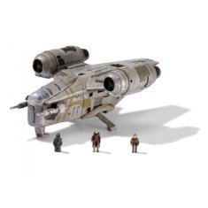 Star Wars Micro Galaxy Squadron s 20 cm figurkou vozidla - Razor Crest Arvala-7 bitevní loď
