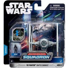 Star Wars Micro Galaxy Squadron s 8 cm figurkou vozidla - Tie Figther Battle Damage