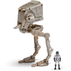 Star Wars Micro Galaxy Squadron s 8 cm figurkou vozidla - Průzkumný terén s figurkou steppera AT-ST
