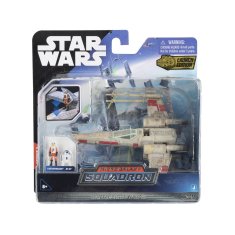 Star Wars Micro Galaxy Squadron s 13cm figurkou vozidla - X-Wing Red Five + Luke Skywalker a R2-D2