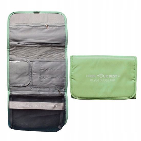 INNA Toaletní taška Kosmetická taška Make Up Bag Make Up Case Toaletní taška Cestovní taška v modré barvě zelená
