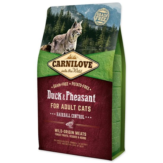 Brit CARNILOVE Duck and Pheasant Adult Cats Hairball Control, 2 kg