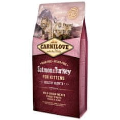 Brit CARNILOVE Salmon and Turkey Kittens Healthy Growth, 6 kg