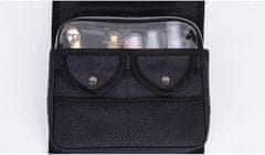 INNA Toaletní taška Cestovní kosmetická taška Toaletní taška s háčkem V černé barvě KOSBOLOGNA-1