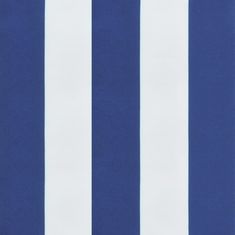 Greatstore Poduška na palety modré a bílé pruhy 60 x 40 x 12 cm textil