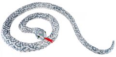 Had plyšový 200 cm bílo-šedý