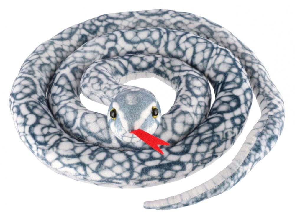 Levně Teddies Had plyšový 200 cm bílo-šedý
