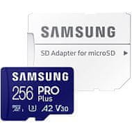 Samsung Samsung/micro SDXC/256GB/180MBps/Class 10/+ Adaptér/Modrá