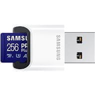 Samsung Samsung/micro SDXC/256GB/180MBps/USB 3.0/USB-A/Class 10/+ Adaptér/Modrá