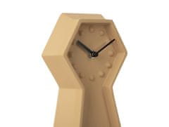 Karlsson Stolní hodiny s originálním kyvadleml 34 cm latté hnědá Karlsson