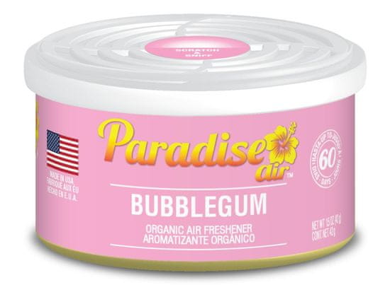 Paradise Air osvěžovač vzduchu Paradise Air Organic Air Freshener 42 g, vůně Bubblegum