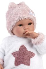 Llorens New Born 63648 realistická panenka se zvuky a měkkým látkovým tělem - 36 cm
