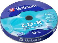 Verbatim CD-R80 700MB/ 52x/ WRAP EXTRA PROTECTION/ 10pack/ bulk box