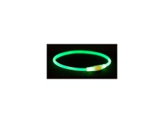 Trixie Flash light ring USB, blikací obojek, S-M: 40 cm/ ø 8 mm, zelená (RP 2,10 Kč)