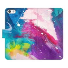 iSaprio Flipové pouzdro - Abstract Paint 05 pro Apple iPhone 5/5S/SE