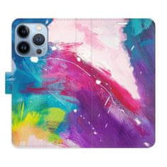 iSaprio Flipové pouzdro - Abstract Paint 05 pro Apple iPhone 13 Pro