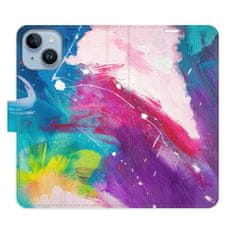 iSaprio Flipové pouzdro - Abstract Paint 05 pro Apple iPhone 14