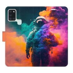 iSaprio Flipové pouzdro - Astronaut in Colours 02 pro Samsung Galaxy A21s