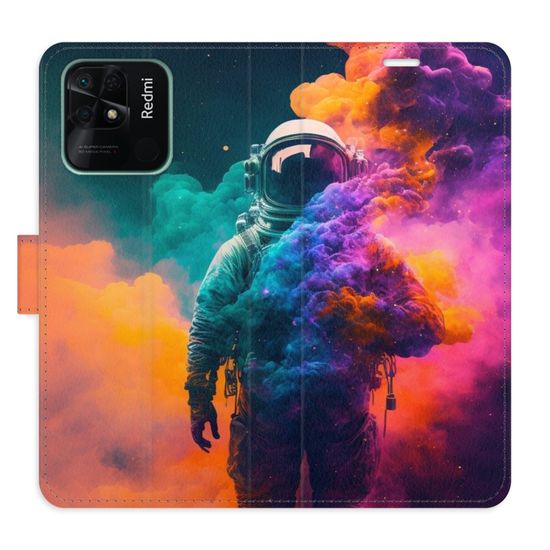 iSaprio Flipové pouzdro - Astronaut in Colours 02 pro Xiaomi Redmi 10C