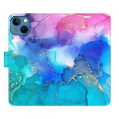 iSaprio Flipové pouzdro - BluePink Paint pro Apple iPhone 13