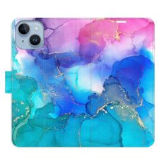 iSaprio Flipové pouzdro - BluePink Paint pro Apple iPhone 14