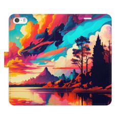 iSaprio Flipové pouzdro - Colorful Mountains 02 pro Apple iPhone 5/5S/SE