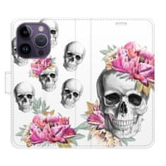 iSaprio Flipové pouzdro - Crazy Skull pro Apple iPhone 14 Pro