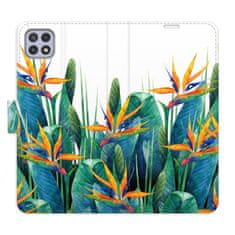 iSaprio Flipové pouzdro - Exotic Flowers 02 pro Samsung Galaxy A22 5G