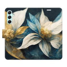 iSaprio Flipové pouzdro - Gold Flowers pro Samsung Galaxy A34 5G
