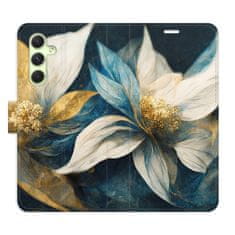 iSaprio Flipové pouzdro - Gold Flowers pro Samsung Galaxy A54 5G