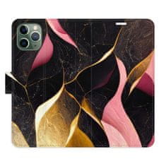iSaprio Flipové pouzdro - Gold Pink Marble 02 pro Apple iPhone 11 Pro